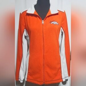 Denver Broncos Embroidered Fleece Lightweight Jacket - Ladies M